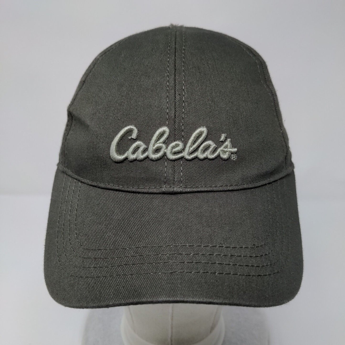 Cabela's Slideback Hat Green One Size Adjustable Embroidered 6 Panel Cotton