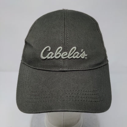 Cabela's Slideback Hat Green One Size Adjustable Embroidered 6 Panel Cotton