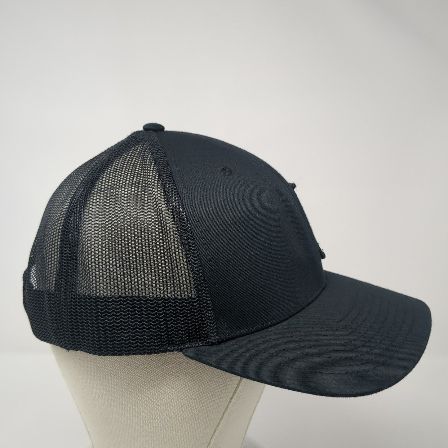 Done Right Snapback Trucker Hat Black One Size Mesh Back Richardson
