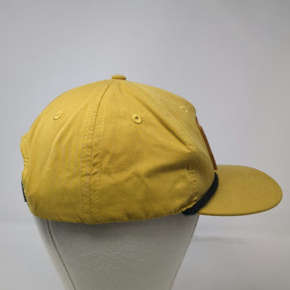 5 Panel Yellow Hat One Size Terry Blacks Barbecue Austin Texas Rope Patch