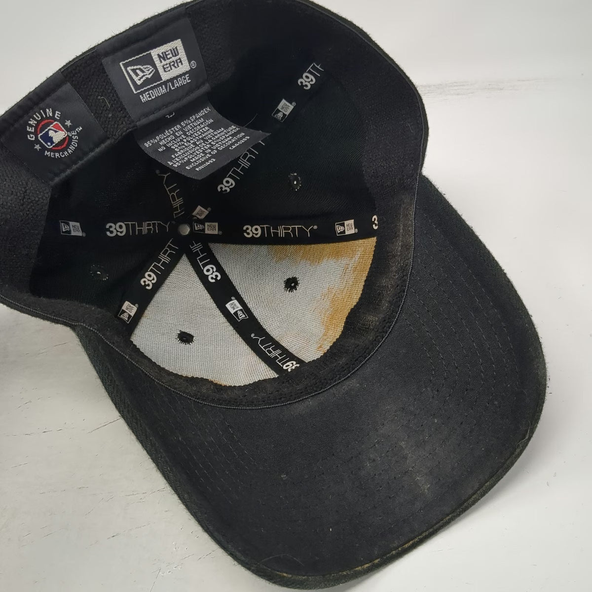 New Era San Francisco Giants MLB Baseball Cap Black L Stretch Fit 39THIRTY Hat