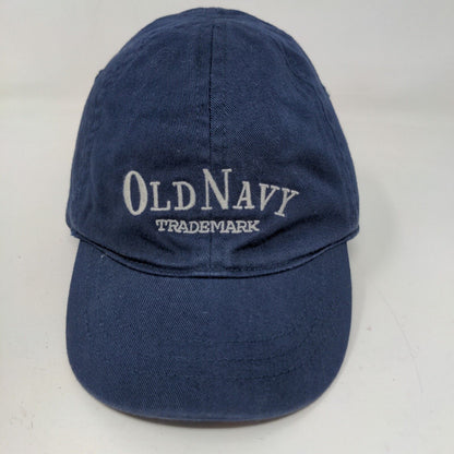 Old Navy Baby Stretchy Hat Blue Size 3-6 Months Embroidered Logo Cotton