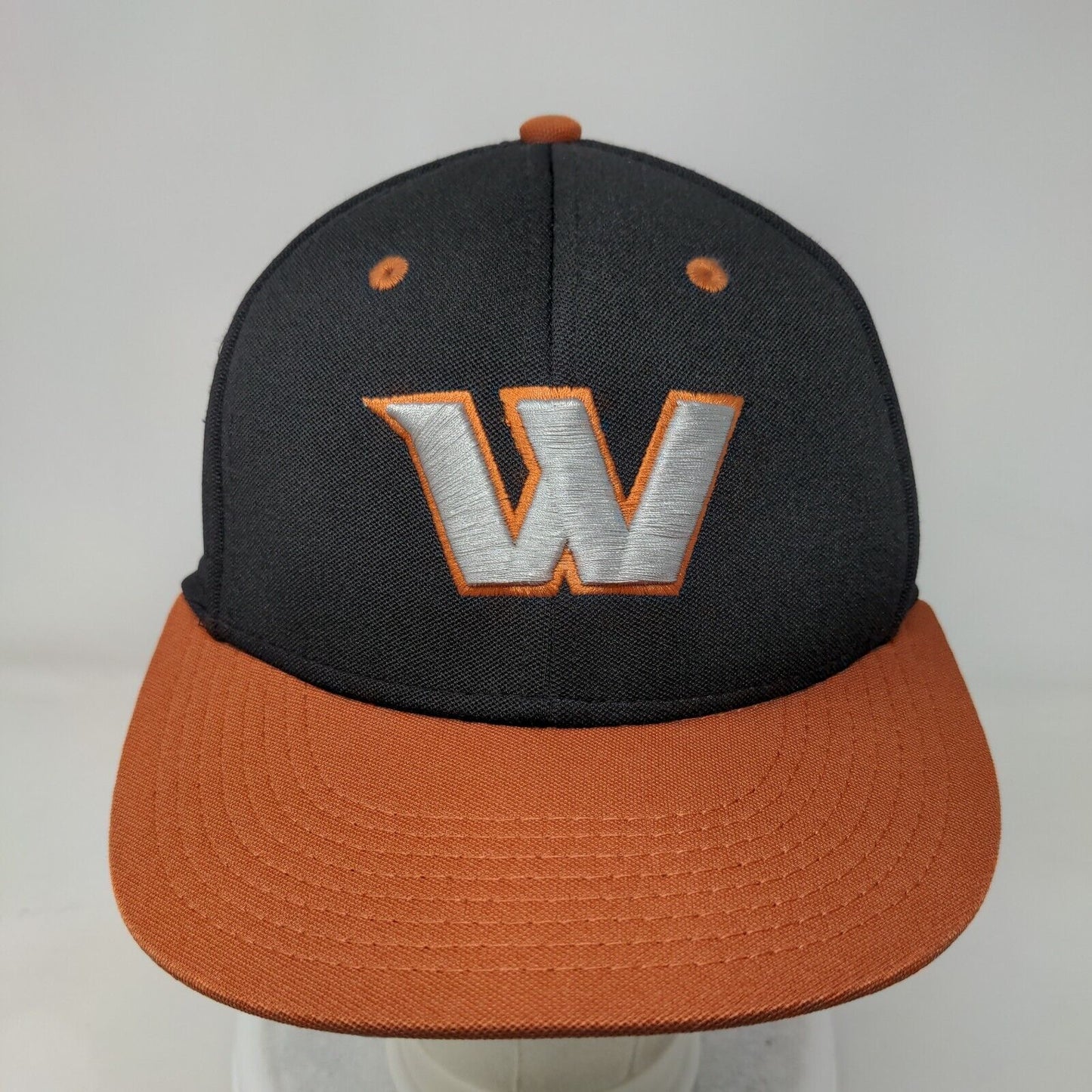 Letter W Fitted Hat Multi Small Embroidered The Game Pro Colorblock