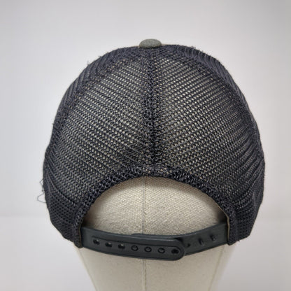 Costa Del Mar Snapback Trucker Hat Gray One Size Mesh Back Fish Patch