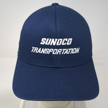 Port Authority Baseball Cap Blue XL Sunoco Transportation Fitted Flexfit Hat