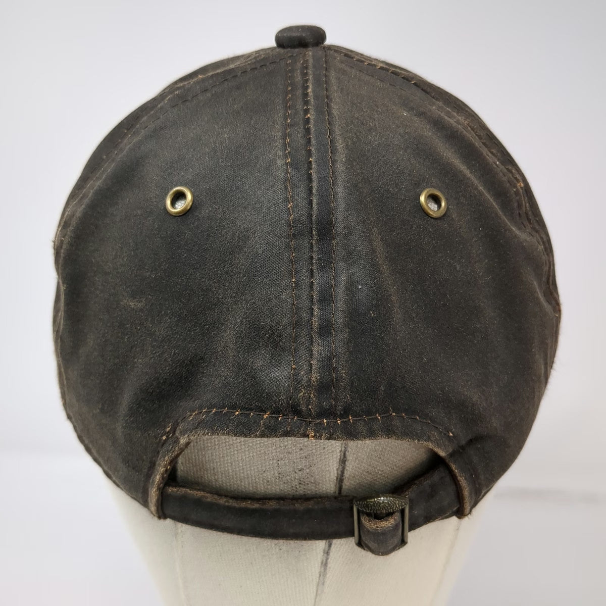 George Baseball Cap Brown One Size Slideback Distressed Contrast Stitching Hat