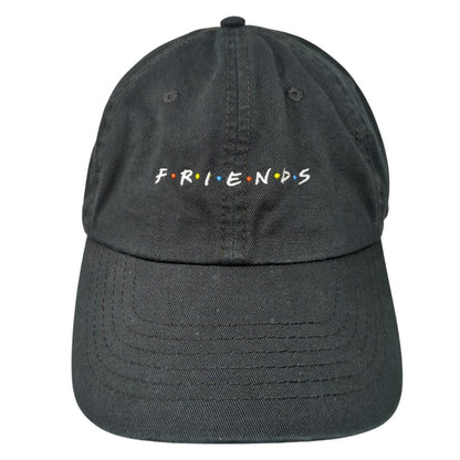 Friends Slideback Hat Black One Size Adjustable Embroidered TV Series