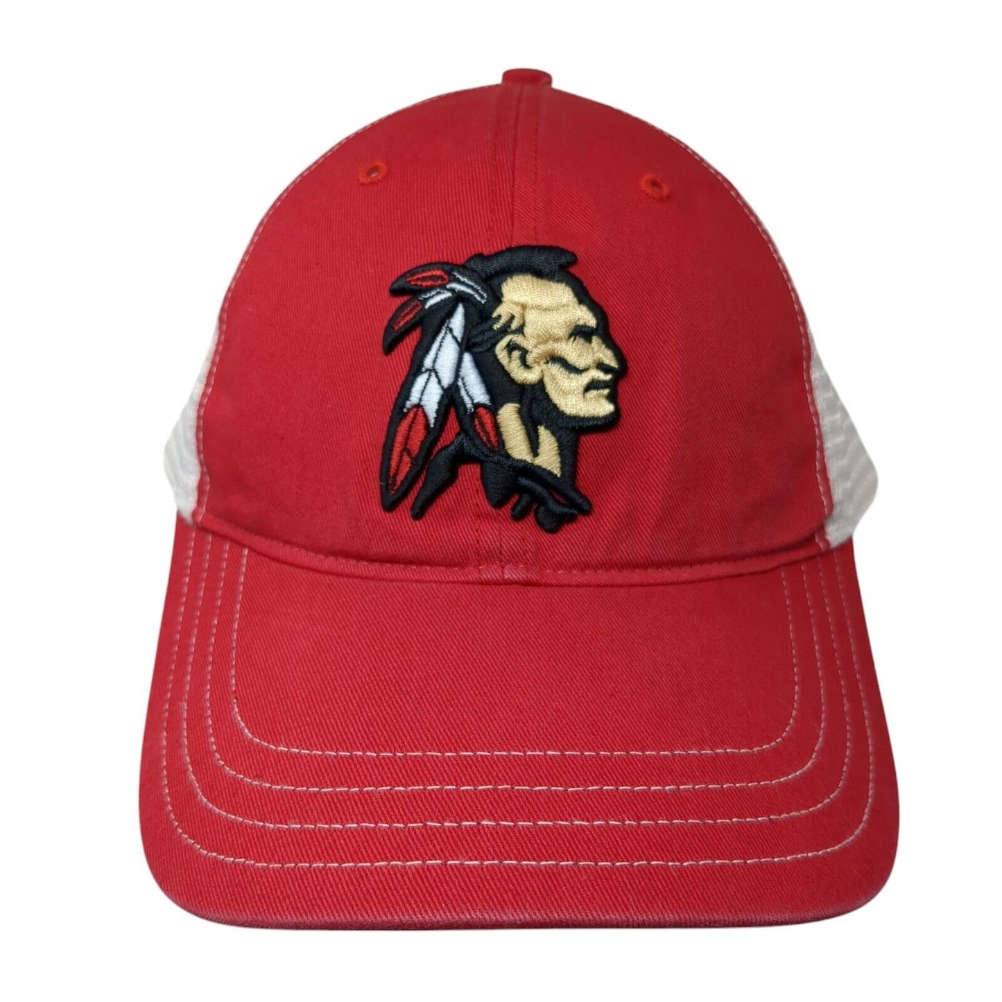 Indian Boise Snapback Trucker Hat Red M/L Mesh Back Richardson Outdoor