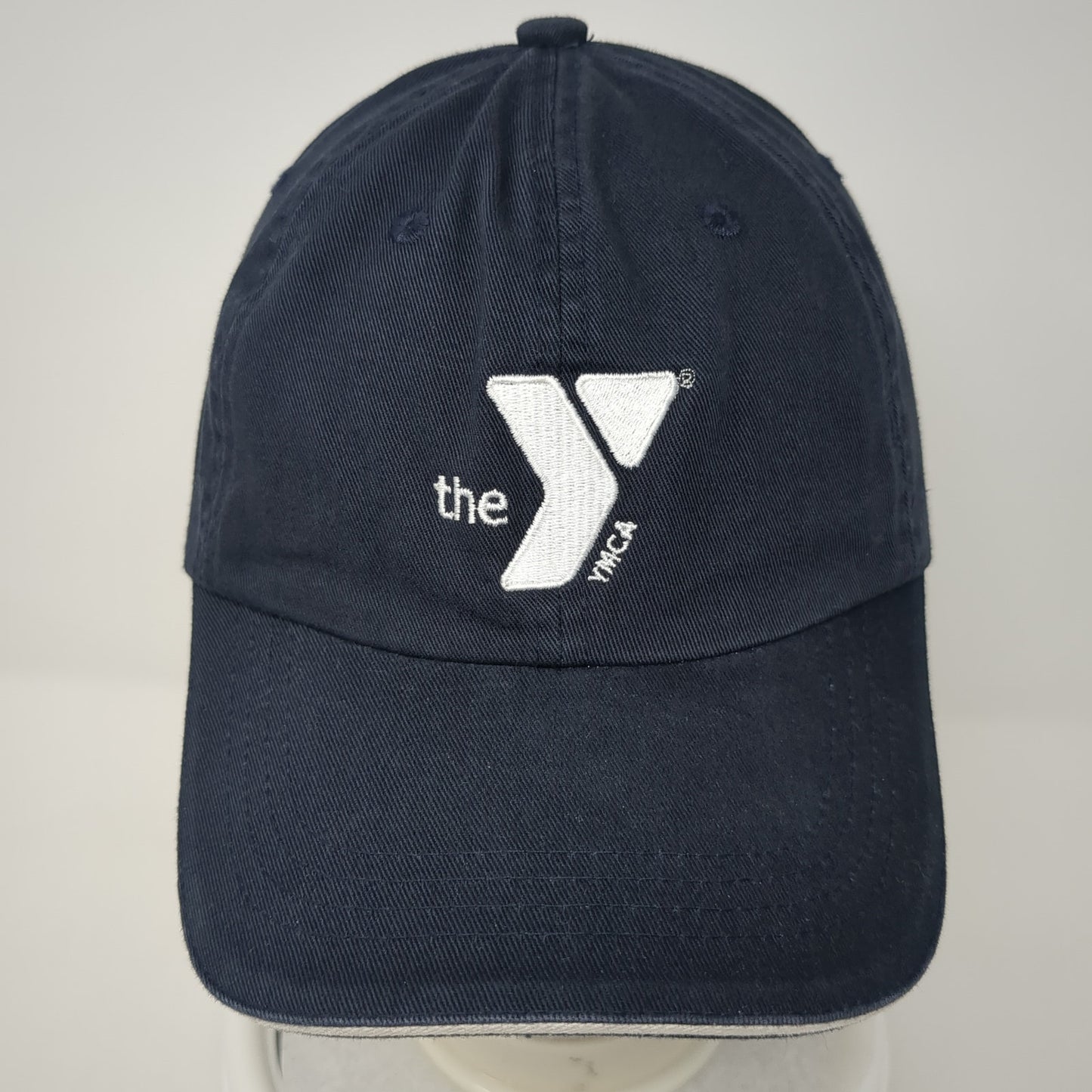 The YMCA Strapback Baseball Cap Blue OS Adjustable Embroidered Port Authority