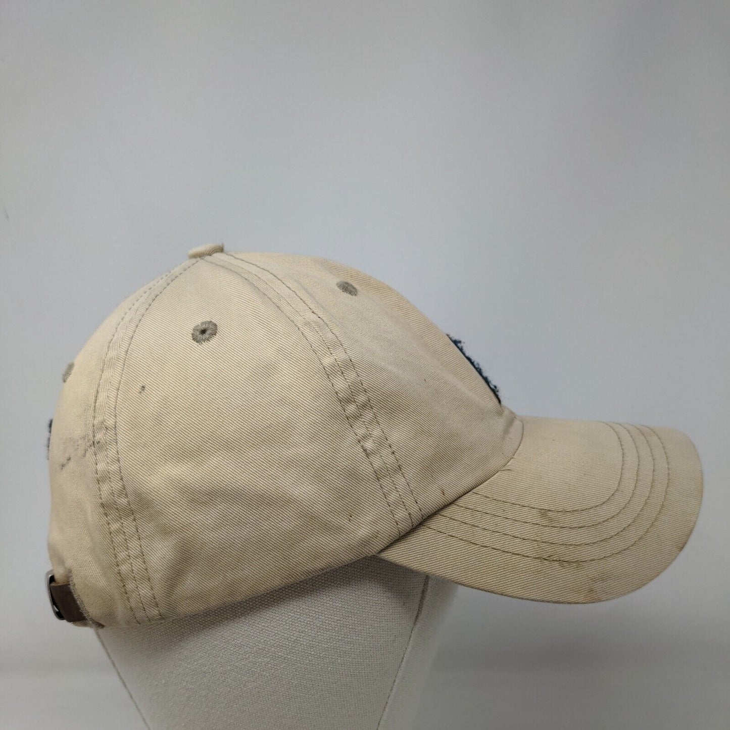 American Eagle Slideback Hat Tan OSFA Embroidered Adjustable 6 Panel