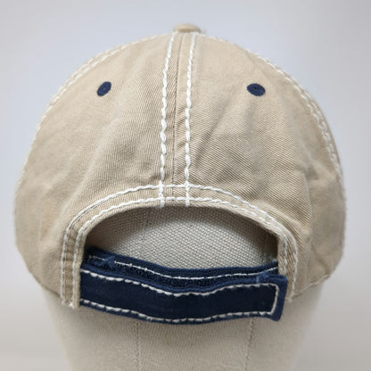 Otto Baseball Cap Blue Beige OSFM Mule Deer Foundation Contrast Stitching Hat