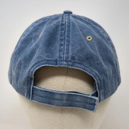 dkps Baseball Cap Blue One Size Playa Del Carmen Mexico Lizard Strapback Hat