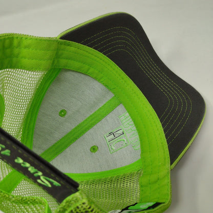 Hibbard Construction Strapback Trucker Hat Multi OSFA Mesh Back Vie