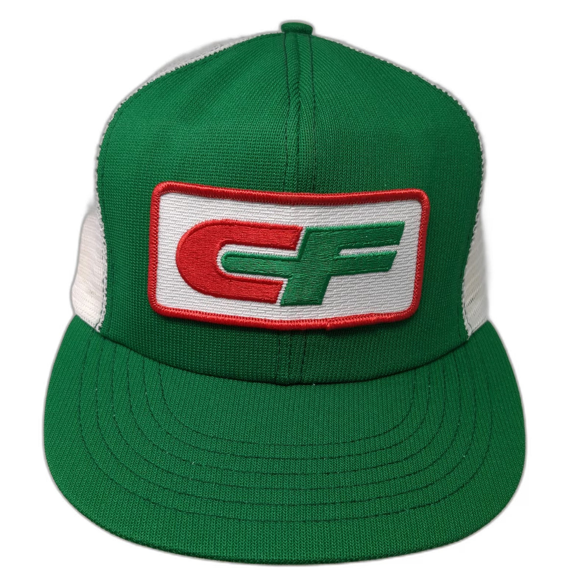 Consolidated Freightways CF Patch Trucker Hat Green One Size Mesh Snapback