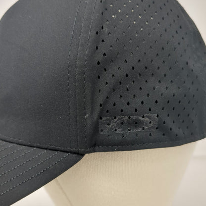 All In Trucker Hat Black One Size Perforated Snapback Lifestyle Logo Graphic