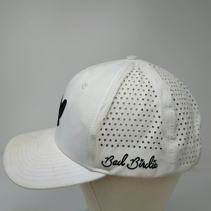 Bad Birdie Trucker Hat White One Size Perforated Performance Golf Snapback Bird