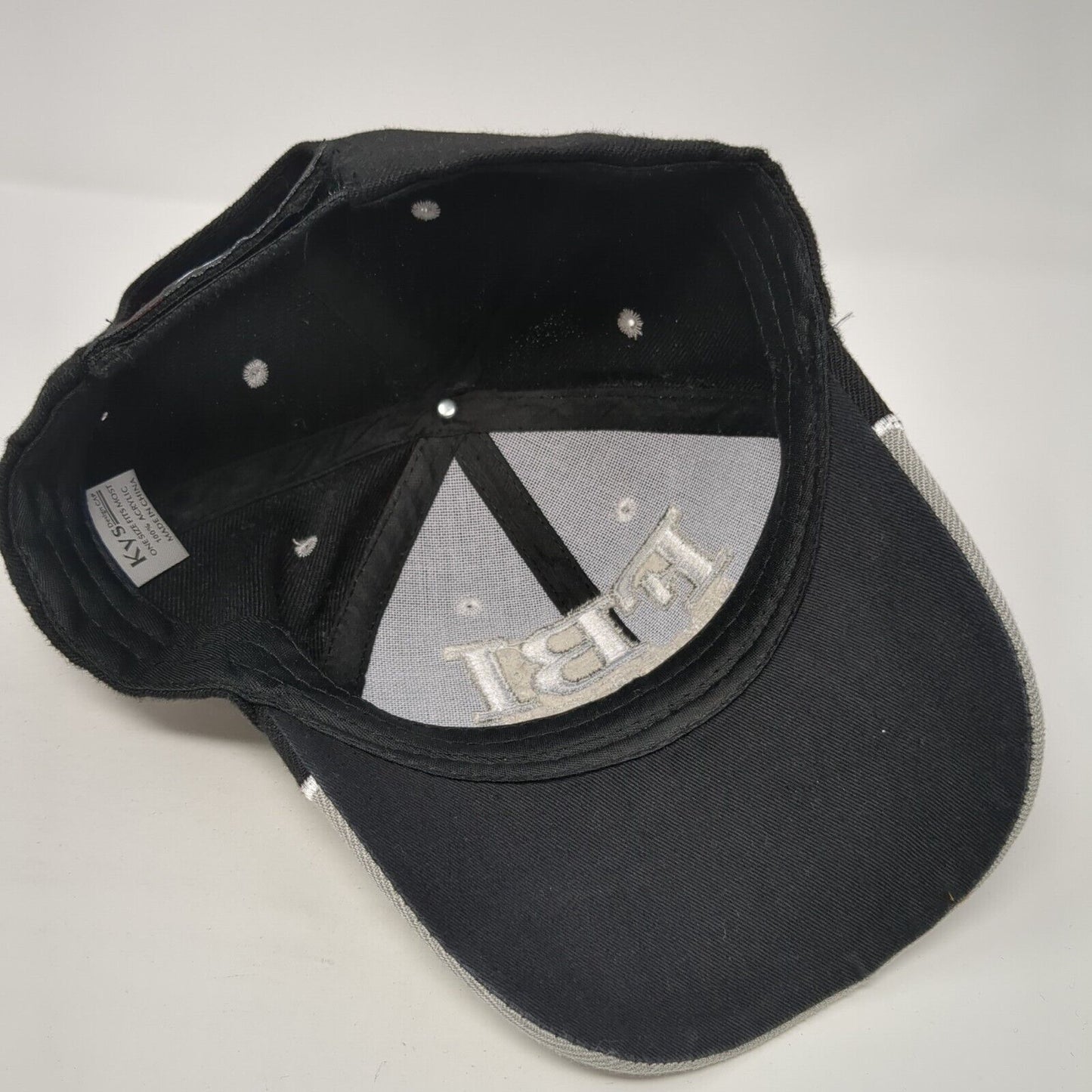 FBI Firm Believer In Jesus Strapback Hat Black OS Adjustable Embroidered KYS