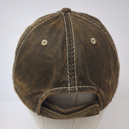 Port Authority Baseball Cap Brown One Size Adjustable Embroidered 6 Panel