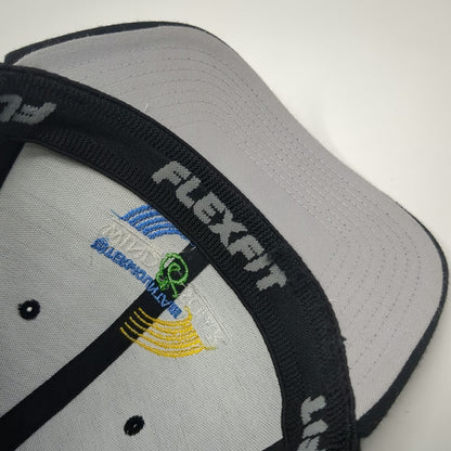 Flexfit Baseball Cap Black XL Intermountain Wind & Solar Logo Hat Embroidered