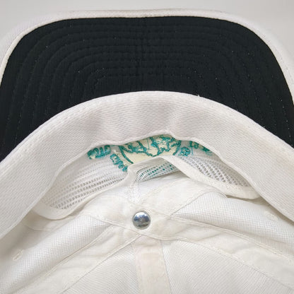 Outdoor Cap 5 Panel White One Size Sawtooth Lodge Idaho Mountain Green Rope Hat