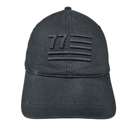 77 Flag Slideback Hat Black One Size 6 Panel American Eagle Outfitters