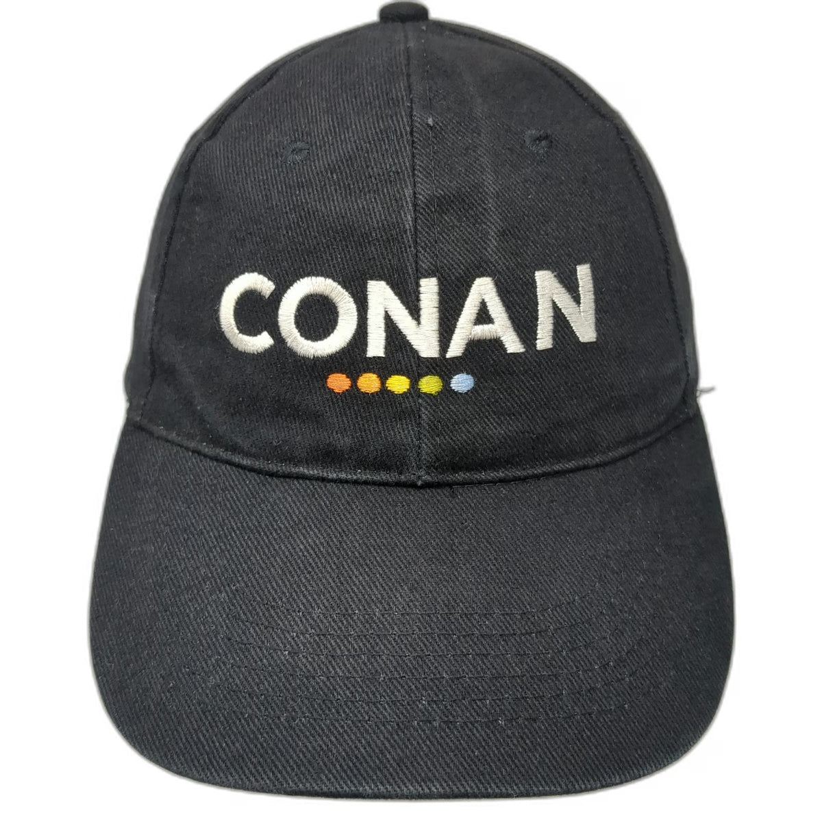 Baseball Cap Black Conan O'Brien TBS Talk Show Embroidered Logo Hat Vintage