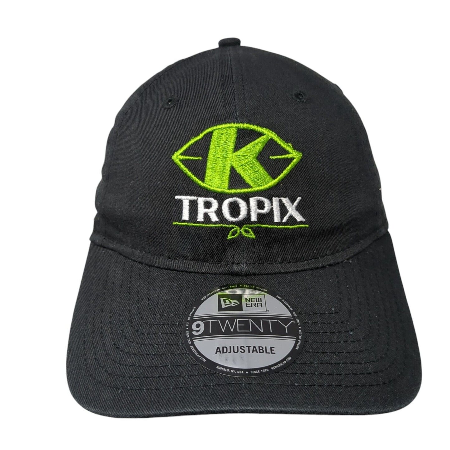 Tropix Slideback Hat Black One Size Adjustable Solid New Era 9Twenty