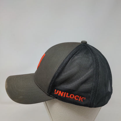 Unilock Strapback Trucker Hat Multicolor One Size Embroidered Mesh Back 6 Panel