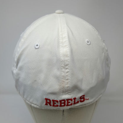Champion UNLV Rebels NCAA Hat White XL Baseball Cap Stretch Fit Curved Brim Red