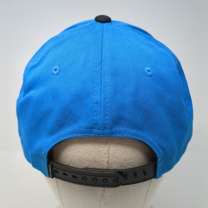 Billabong Snapback Hat Blue One Size Adjustable Embroidered Vented Holes 6 Panel