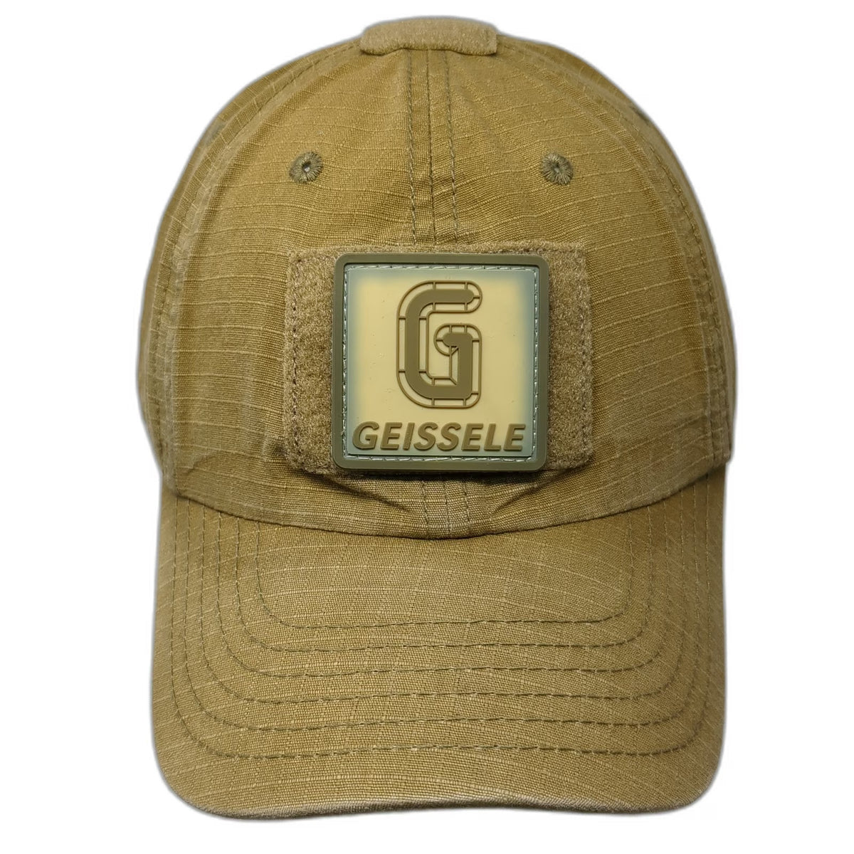 Geissele Baseball Cap Brown One Size Strapback American Flag Tactical Patch Hat