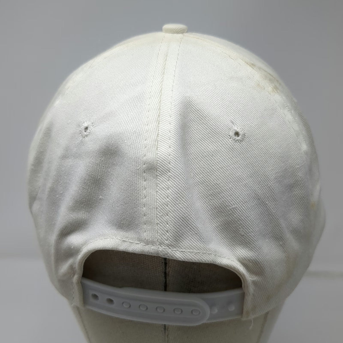 5 Panel White Red Gray One Size Rope Hat Snapback SEI Graphic Logo Cotton