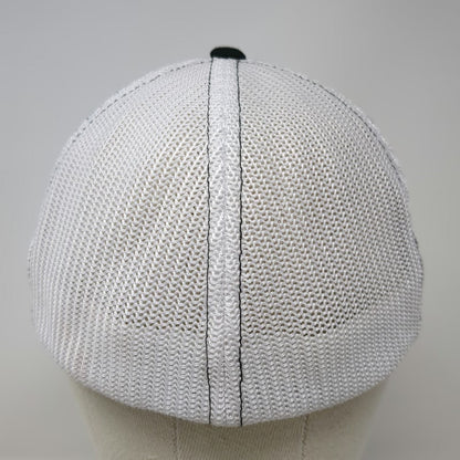 Richardson Baseball Cap Black XL Paulin Farms Corn Logo Mesh Back Hat Stretch