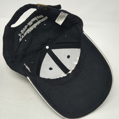 US Marines Baseball Cap Black OS EGA Logo Recruitment USMC Cotton Strapback Hat