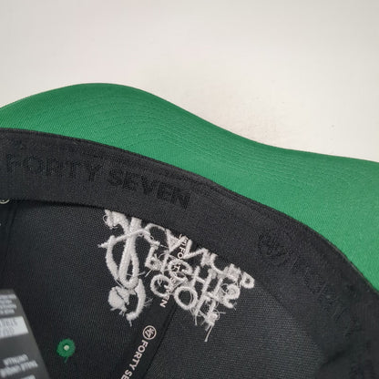 '47 Green White Baseball Cap One Size Mesh Back Snapback Golf Fights Cancer Hat