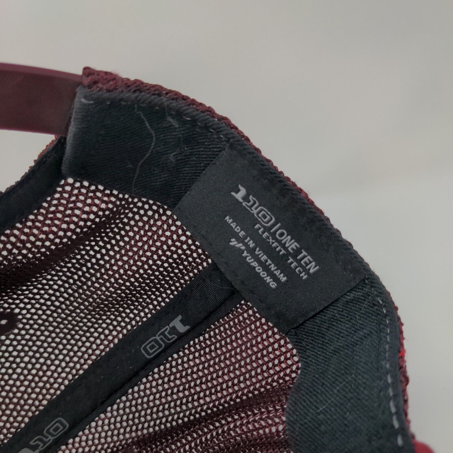 Happy Camper Snapback Trucker Hat Red OSFA Mesh Back Outdoor Research