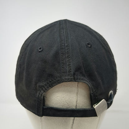Lacoste Baseball Cap Black One Size Large Embroidered Crocodile Slideback Hat