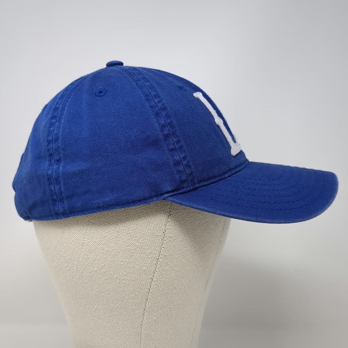 Mad Engine LA Logo Embroidered Blue Baseball Cap One Size Slideback Cotton Hat