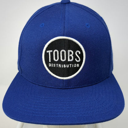 Yupoong Snapback Hat Blue One Size Toobs Distribution Flat Brim Green Undervisor