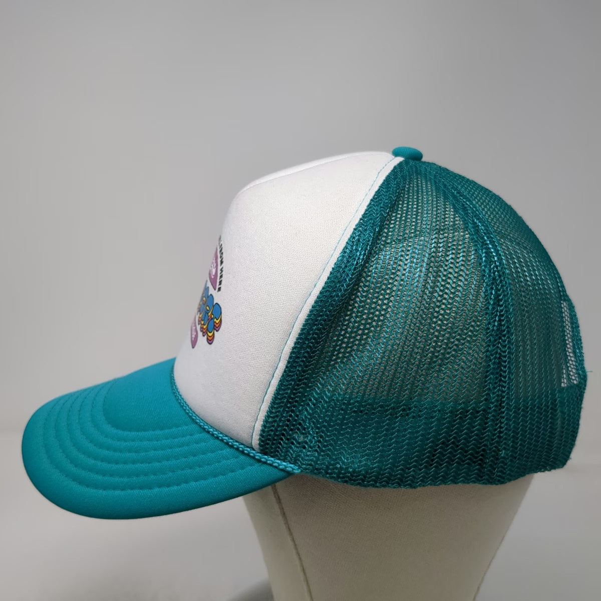 Otto Trucker Hat Blue White One Size Snowport Bobsled League Mesh Snapback Hat