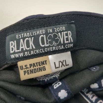 Black Clover Baseball Cap Blue XL Live Lucky Advocates Stretch Memory Fit hat