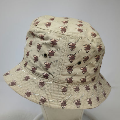 Toyota Bucket Hat Brown One Size Reversible San Diego Padres Logo Cotton Twill