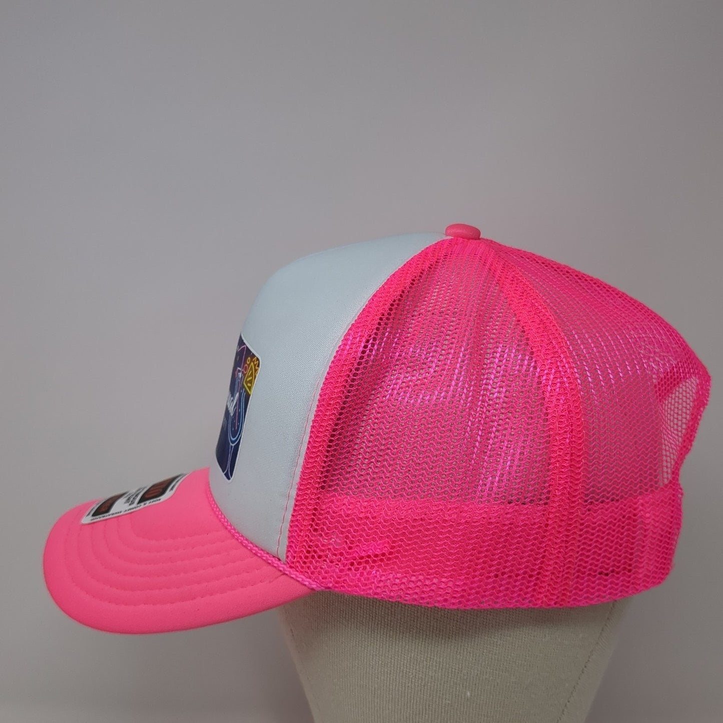 Second Annual Vegas Promo Power Party Trucker Hat Pink One Size Mesh Back Otto