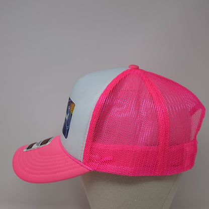 Second Annual Vegas Promo Power Party Trucker Hat Pink One Size Mesh Back Otto