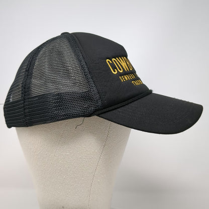 Sendero Provisions Co. Trucker Hat Black One Size Cowboy Mesh Foam Front Rope
