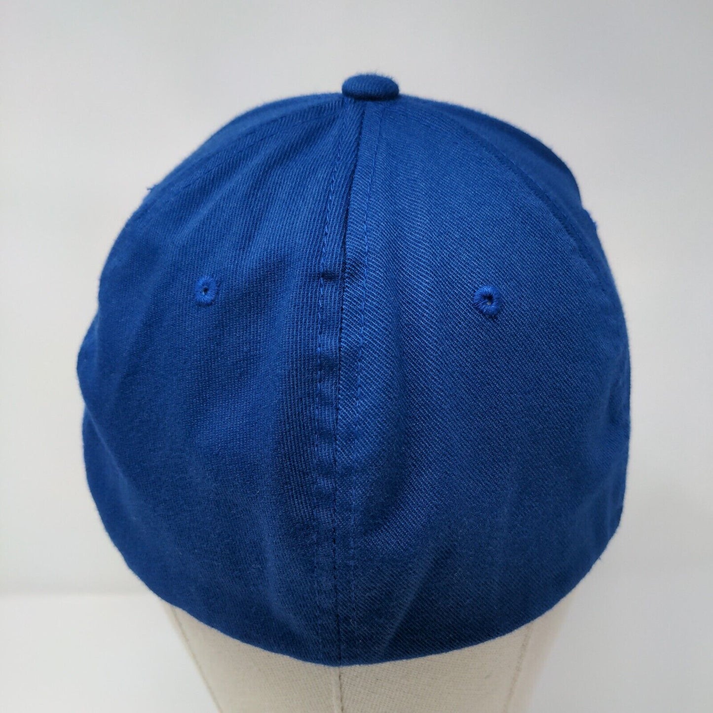 A Cut Above Lawn Care Fitted Hat Blue L/XL Flexfit 6 Panel Port Authority