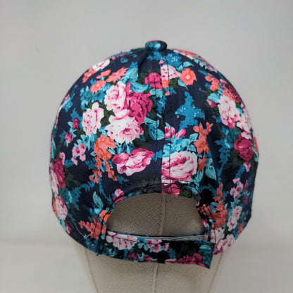 ASM Embroidered Logo Strapback Hat Multicolor One Size Adjustable Floral