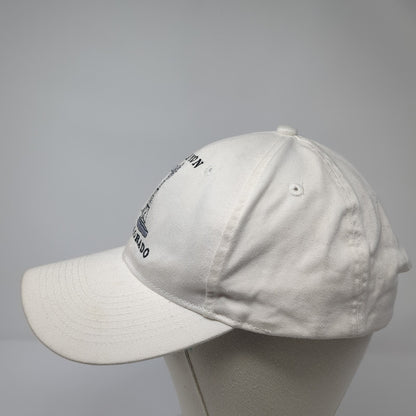 Limon Colorado Strapback Baseball Cap White One Size Adjustable Embroidered