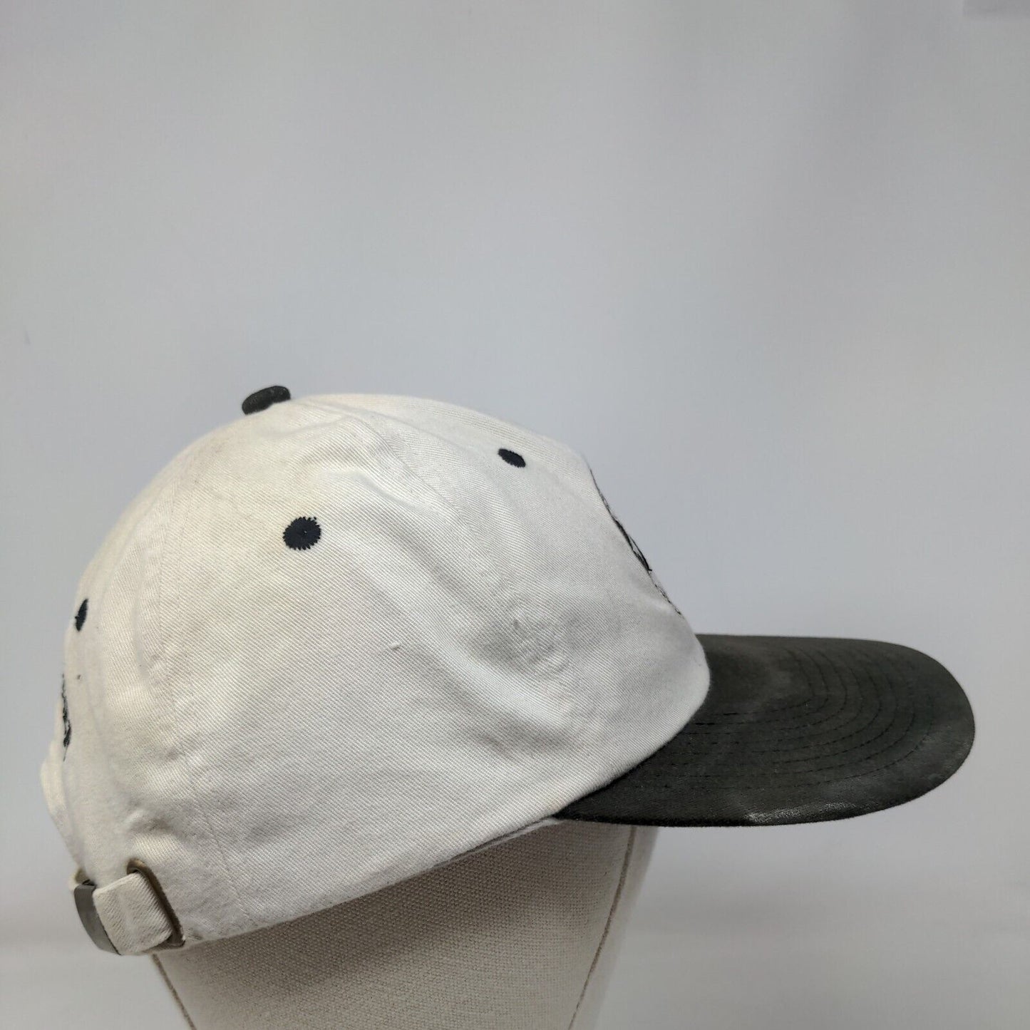 2002 US Open Bethpage Black Slideback Hat Cream One Size USGA Vintage Made USA