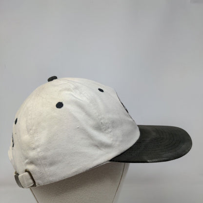 2002 US Open Bethpage Black Slideback Hat Cream One Size USGA Vintage Made USA